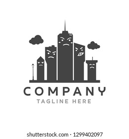 Angry City Logo Design - vector