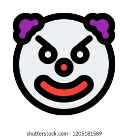 angry clown emoticon