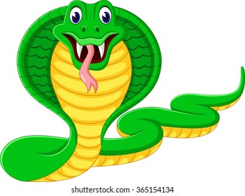 Angry cobra cartoon
