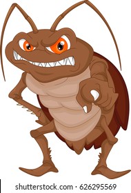 Angry Cockroach Cartoon