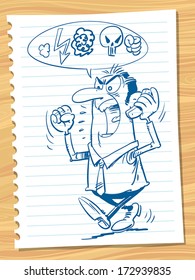 Angry conversation on the phone