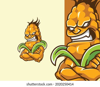 Angry Corn Demon Monster Creature Character