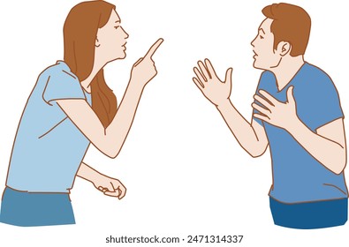 angry couple arguing shouting blaming each other of problem frustrated husband and wife