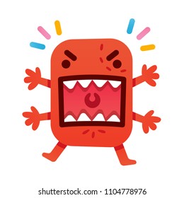 angry, crazy and cute red monsters.
vector file.