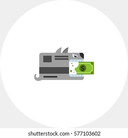 Angry credit card in rush icon