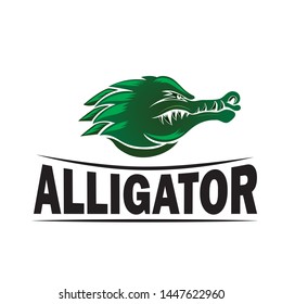 angry crocodile face logo design inspiration