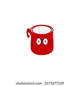 Angry Cup Emoji, various colors and expressions