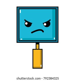 angry and cute cherring board kawaii