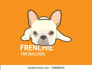 Angry Cute French Bulldog Logo. Edgy Angry French Bulldog logo in vector design. A unique blend of fierceness and cuteness in a single emblem.