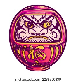 ANGRY DARUMA WITH RED COLOR 2