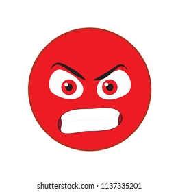 Angry Devil Emoticon Stock Vector (Royalty Free) 1137335201 | Shutterstock