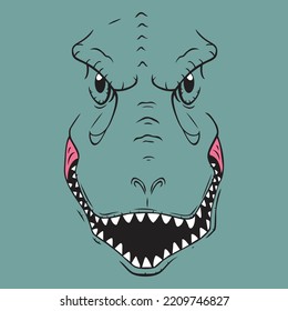 Angry Dinosaur Amazing T Shirt Design