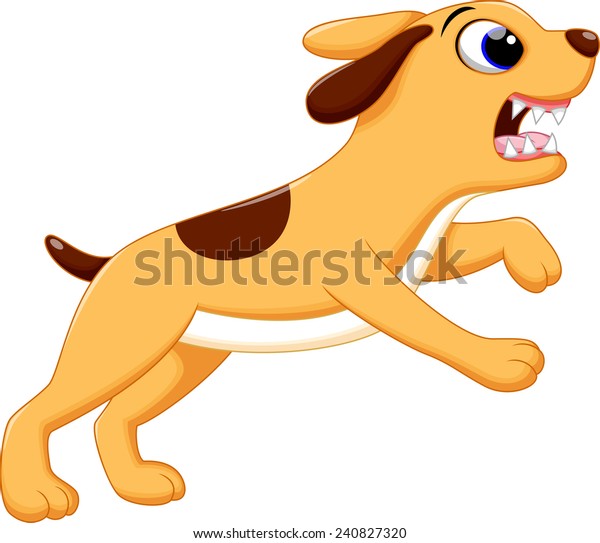 Angry Dog Cartoon Stock Vector (Royalty Free) 240827320