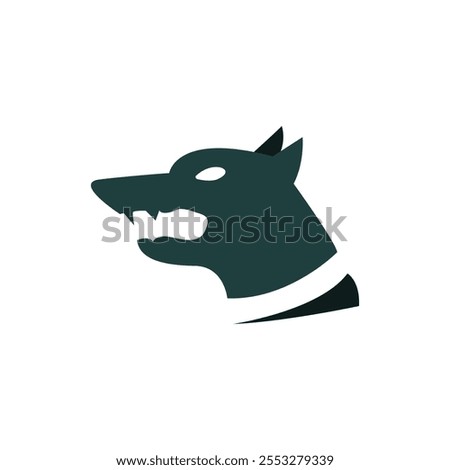 Similar – Image, Stock Photo Angry dog. Ink black and white drawing
