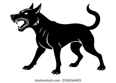 An angry dog vector illustration