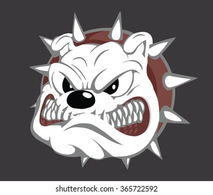 Angry Dog Vector Illustration,