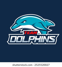 Logotipo Angry Dolphin Esport isolado 