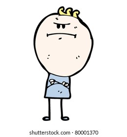 caricatura de doodle man furioso