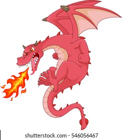 angry dragon cartoon 