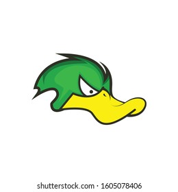 Angry Duck Face Logo Design Vector Stock Vector (Royalty Free ...