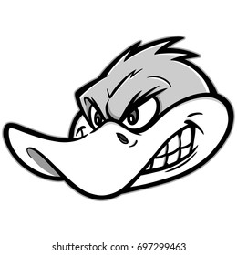 Angry Duck Illustration