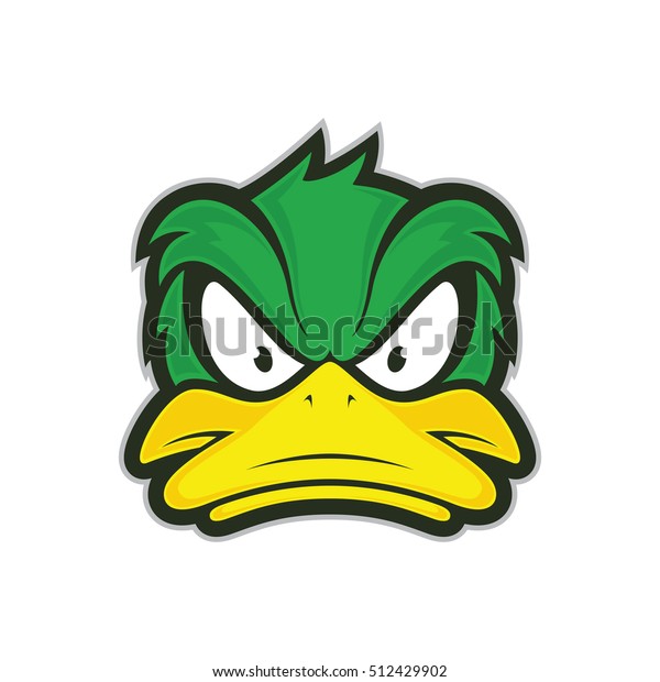 Angry duck\
mascot