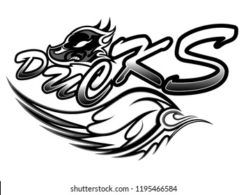 angry ducks wings logo graffiti wallpaper emblem plate