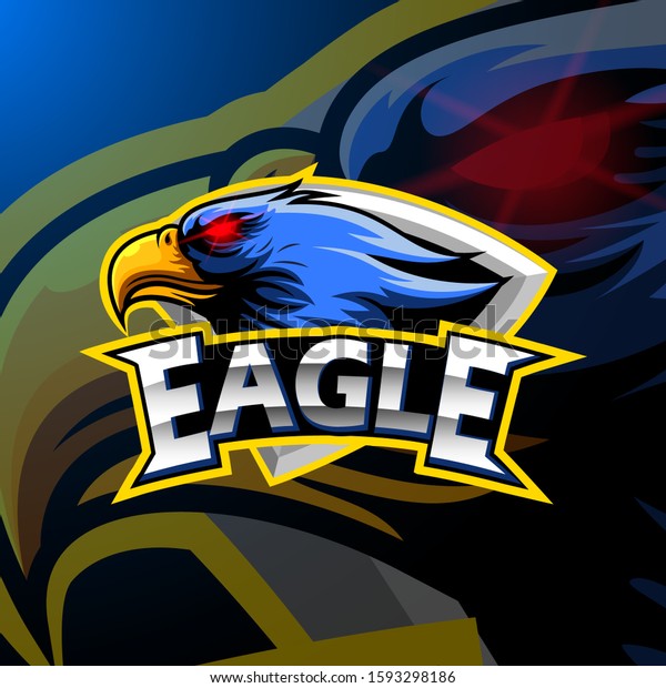 Angry Eagle Sport Mascot Logo Design Stock Vector (Royalty Free ...