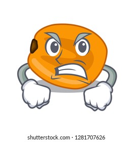 Angry eat corn nuts in cartoon shape