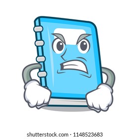 Angry education mascot cartoon style