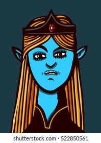 angry elf queen