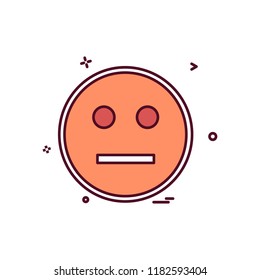 Angry emoji icon design vector