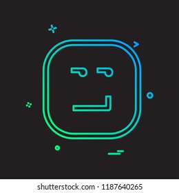 Angry emoji icon design vector