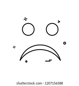 Angry emoji icon design vector