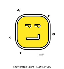 Angry emoji icon design vector