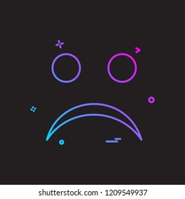 Angry emoji icon design vector