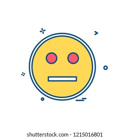 Angry emoji icon design vector
