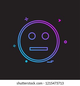 Angry emoji icon design vector