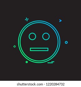 Angry emoji icon design vector