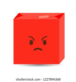 Angry emoji icon design vector