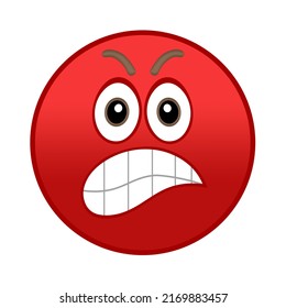 angry emoji red face emoticon