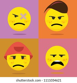 Angry emoji,smiley emoticons