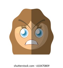 angry emoticon cartoon design vector illustration eps 10