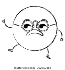 angry emoticon face character icon