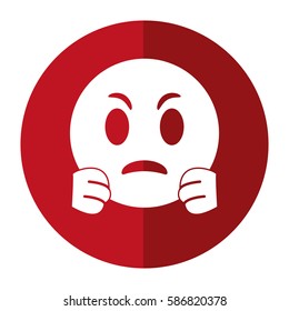 angry emoticon funny shadow