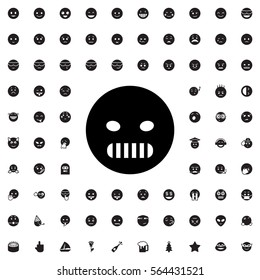 angry emoticon icon illustration isolated vector sign symbol