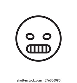 angry emoticon icon illustration isolated vector sign symbol