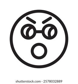 Angry emoticon with a red face, furrowed brows, and frowning mouth, expressing frustration or irritation. A simple yet powerful symbol of strong emotions in digital communication.