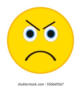 Angry Emoticon Vector Illustration Stock Vector (Royalty Free ...