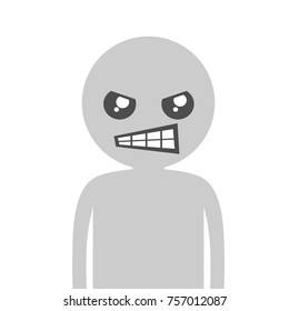 Angry expression design